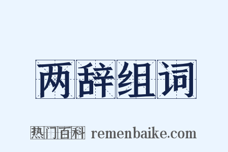两辞组词是什么意思的图片